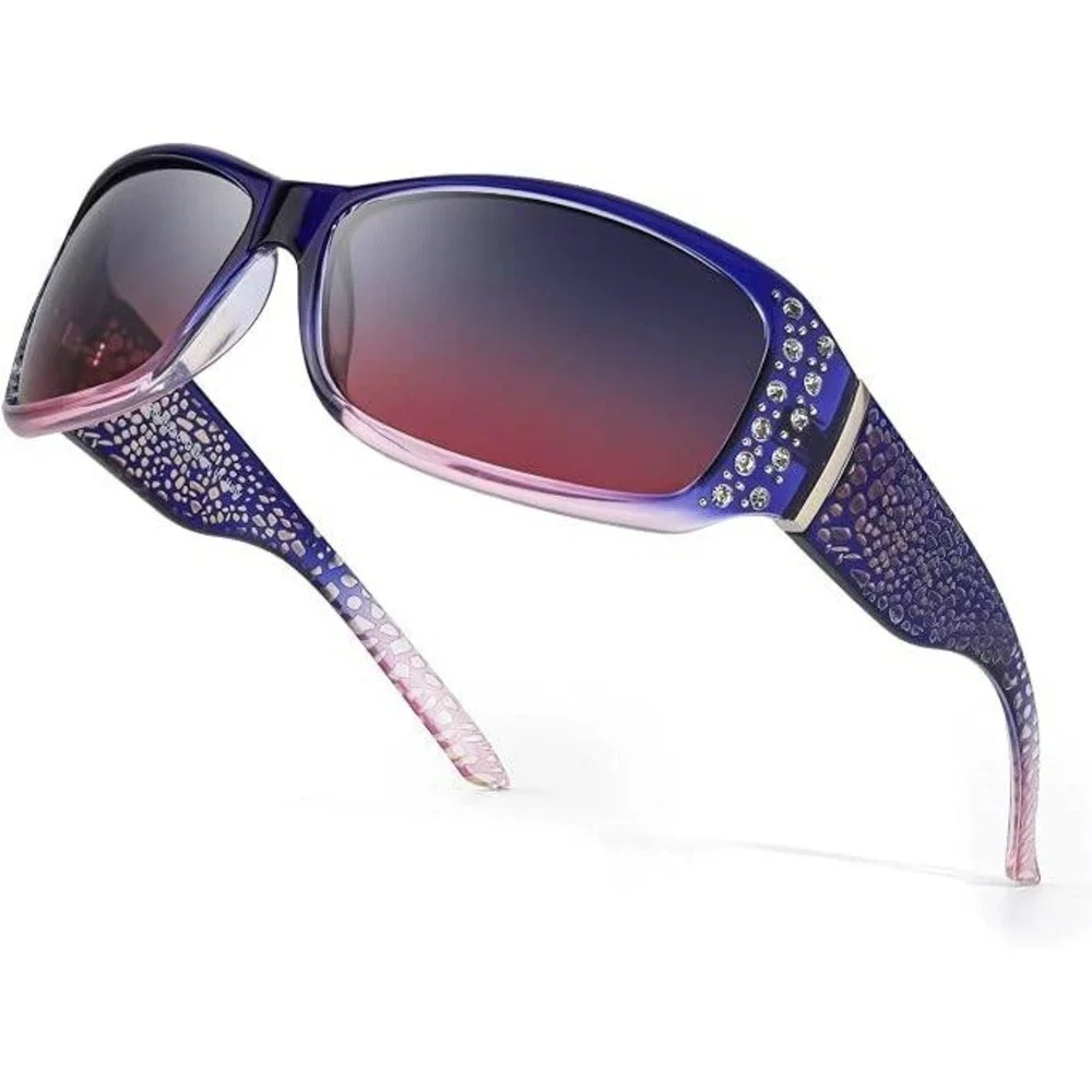 MSRP $26 IGnaef Womens Rhinestone Polarized Sunglasses UV400 Protection